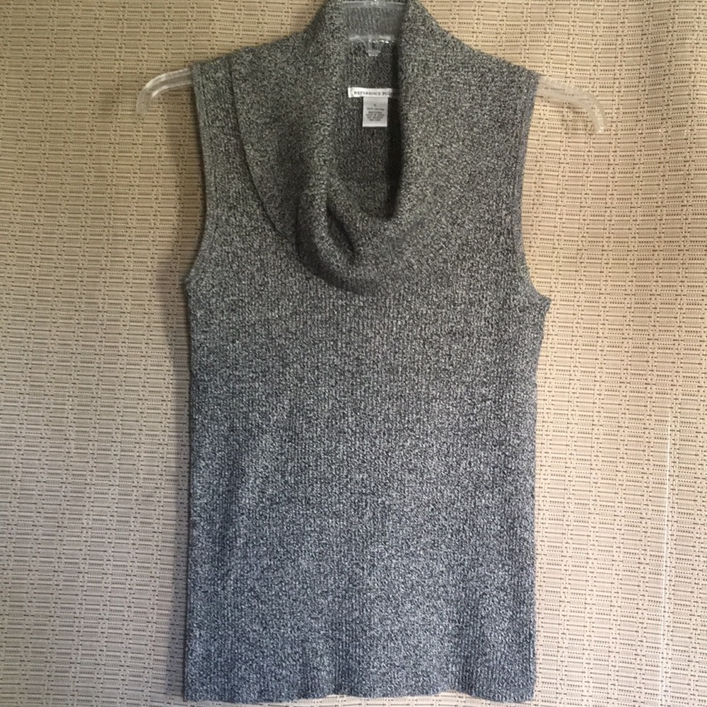 NWOT Reference Point L Knit Cowl Neck Sleeveless